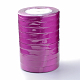 シングルフェイスサテンリボン  ポリエステルリボン  赤ミディアム紫  1/4インチ（6mm）  約25ヤード/ロール（22.86メートル/ロール）  10のロール/グループ  250ヤード/グループ（228.6メートル/グループ） RC6mmY-0034-3