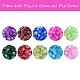600 pièces 10 couleurs de cuisson des brins de perles de verre craquelé peintes CCG-SZ0001-05-3