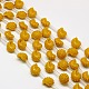 Chapelets de perles en corail de pierre précieuse synthétique CORA-L029-M-2