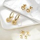 Комплекты серег с отпечатками лап из нержавеющей стали 304 со стразами EJEW-Z098-24G-2