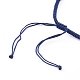 Herstellung von Armbändern aus geflochtenem Nylonfaden AJEW-JB00922-04-2