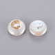 Perlas naturales abalorios de agua dulce cultivadas PEAR-E012-B05-1