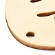 DIYの卵の形手作りのくり抜かれた落書きの木  イースターテーマのペンダントデコレーション  花柄  8x6x0.2cm  穴：3.2mm  10個/セット WOOD-G007-01H-2