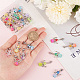 SUNNYCLUE 1 Box 36Pcs Stitch Markers Crochet Stitch Marker Charms Bead Angel Charms Party Favor Fairy Charm Clip On Lobster Clasp Charm Locking Knitting Markers for Weaving Sewing Knit Quilting Craft PALLOY-SC0004-15-3
