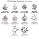 100 stücke 10 stile tibetanische legierung charme TIBEP-CJ0001-59-3