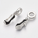Platinum Plated Alloy European Dangle Charms MPDL-S067-50-2