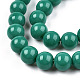 Opaque Solid Color Glass Beads Strands GLAA-T032-P10mm-12-3