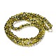 Electroplate Glass Faceted Rondelle Beads Strands EGLA-D020-4x3mm-M-4