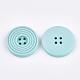 Painted Wooden Buttons WOOD-Q040-002F-2