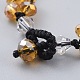 (vendita in fabbrica di feste di gioielli) braccialetti di perle di vetro fatti a mano BJEW-JB04673-04-3