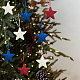 24 шт. 3 цвета День независимости пенопластовые звезды подвесные украшения AJEW-CN0004-58-5