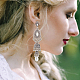 ANATTASOUL 8 Pairs 8 Style Zinc Alloy Dangle Stud Earrings for Women EJEW-AN0003-17-4