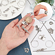 SUNNYCLUE 1 Box 16 Styles Tourist Theme Wine Glass Identifiers Charms Drink Markers Tags Tibetan Style Alloy Pendants Stainless Steel Hoop for Party Favors Decoration Supplies Gifts DIY-SC0017-76-3