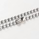 Stainless Steel Ball Chains Necklace NJEW-JN01427-02-1