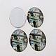 Cabochon ovale di vetro con disegno X-GGLA-N003-18x25-F04-2