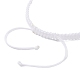 Bracelets réglables en perles tressées en fil de nylon BJEW-JB09770-01-4