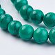 Imitation turquoise synthétique chapelets de perles G-F434-6mm-03-3