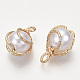 Colgantes de perlas de imitación de plástico abs KK-N235-020A-3