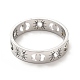 304 anello da dito in acciaio inossidabile per donna RJEW-M013-01P-3