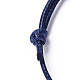 Корейская вощеной шнур браслет полиэстера делает AJEW-JB00011-14-2