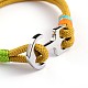 Bracelets multi-rangs en corde cirée X-BJEW-P128-33A-2