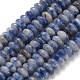 Натуральное синее пятно нитки из бисера яшмы G-Z110-B14-2x4mm-2