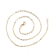 Ожерелье из латунных кабельных цепей для женщин NJEW-P265-04G-3
