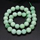 Natural Myanmar Jade/Burmese Jade Bead Round Strands G-O094-12-8mm-3