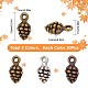 SUNNYCLUE 1 Box 90Pcs 3 Colors Thanksgiving Charms Pine Cone Charms Bulk Tiny Pinecone Fall Autumn Harvest Charm for Jewelry Making Charms DIY Earrings Bracelet Necklace Craft Christmas Party Decor FIND-SC0004-52-2