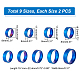 UNICRAFTALE 18pcs 9 Size Blue Titanium Steel Wide Band Finger Ring Matte Laser Inscription Blank Finger Ring Blank Classical Wedding Rings for Jewerly Making RJEW-UN0002-53BU-4