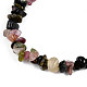 Bracelets extensibles en perles de tourmaline naturelle unisexe BJEW-S143-43-3
