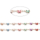 Cadenas de eslabones de mariposa de vidrio de colores CHC-R135-06KCG-2