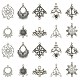 24 Stück 12 Kronleuchter-Komponentenglieder im tibetischen Stil TIBEP-YW0001-73-1