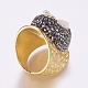 Real 24K Gold Plated Brass Rings RJEW-E059-27A-2