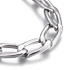 304 Stainless Steel Curb Chain Bracelets BJEW-L634-05E-P-2