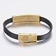 Leather Cord Bracelets BJEW-F317-022-4