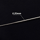 Benecreat 0.25mm (30gauge) trübungsbeständiger Kupferdraht 150m Silberschmuck Perlen Draht für Handwerk Perlen Schmuckherstellung CWIR-BC0004-0.25mm-04-4