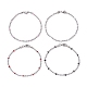 304 Edelstahl-Emaille-Kugelketten-Armband für Damen BJEW-JB09866-1