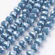 Chapelets de perles en verre opaque électrolytique EGLA-E051-PL10mm-A02-1