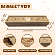 Caja de recuerdos rectangular de madera para prueba de embarazo con tapa deslizante CON-WH0102-001-2