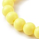 Bracelet extensible en perles acryliques opaques pour enfant BJEW-JB06586-6