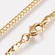 Vacuum Plating Brass Chain Necklaces Making NJEW-O101-21G-2