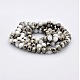 Half Plated Faceted Rondelle Electroplate White Glass Beads Strands GLAA-A024D-HP01-2