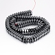 Non-magnetic Synthetic Hematite Beads Strands G-P341-40-4x8mm-2