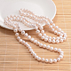 Natural Pearl Beads Necklace NJEW-P126-B-08-01-2