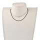 Faceted Rondelle Glass Beaded Necklaces NJEW-JN03004-09-4