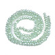 Electroplate Imitation Jade Glass Beads Strands EGLA-J025-F07-2