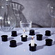 アルミキャンドルカップ  ジャーキャンドル作りアクセサリー  ブラック  2.65x1.9cm  内径：2.2のCM AJEW-WH0299-81-5