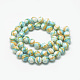 Synthetic Ocean White Jade Beads Strands G-S253-4mm-07-2