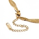 304 ожерелье из нержавеющей стали с цепочкой из веревки для мужчин и женщин NJEW-P269-03G-3